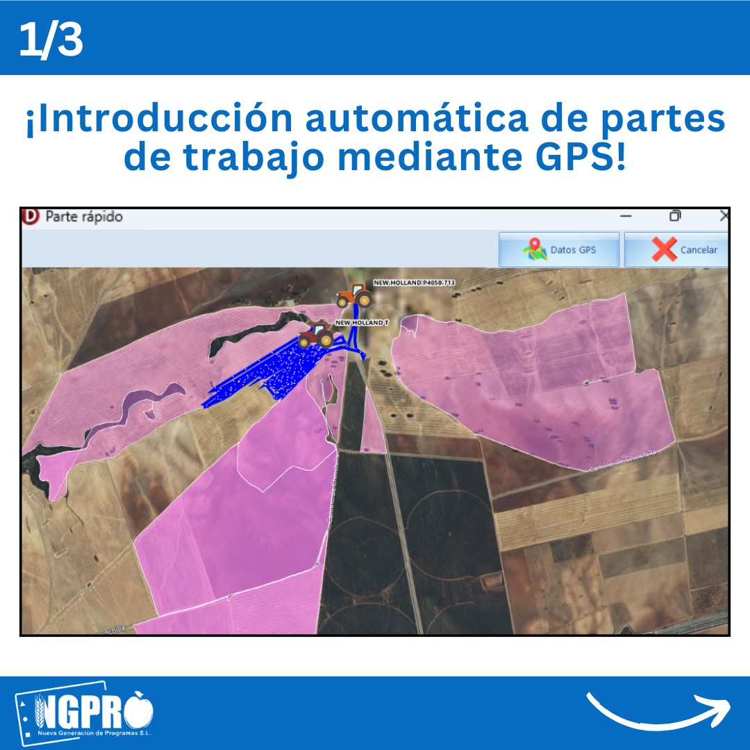 Ejemplo de parte de trabajo mediante GPS